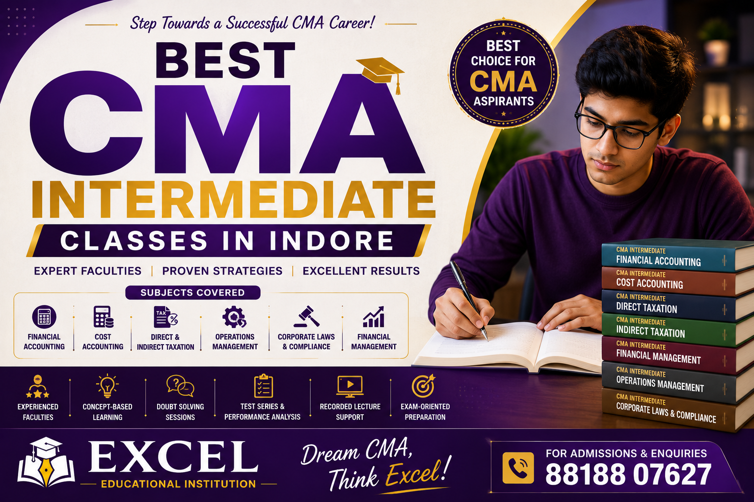 Best CMA Intermediate Classes in Indore | Excel Educational Institution